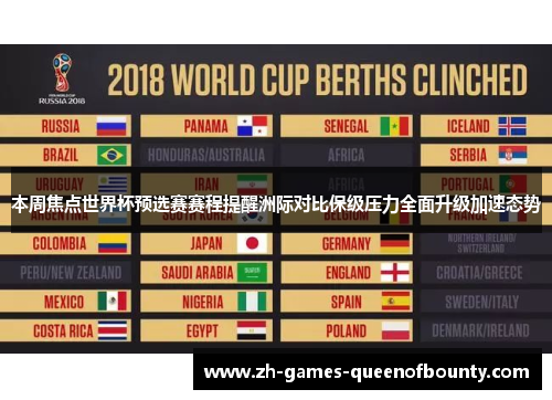 本周焦点世界杯预选赛赛程提醒洲际对比保级压力全面升级加速态势